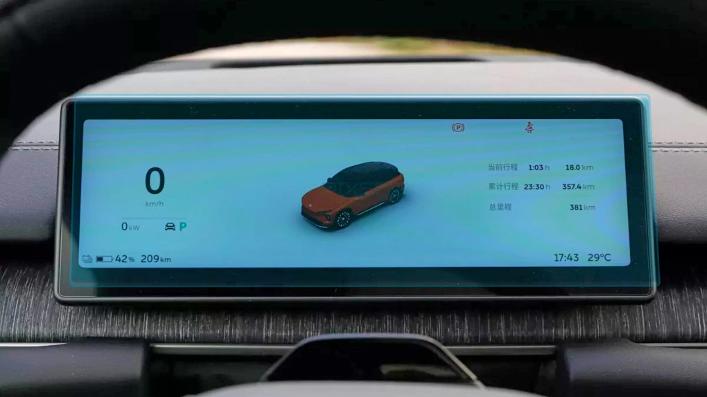 Ochronne szkło Pixsel na deskę rozdzielczą NIO EC6 - 10.9“ 2023 -