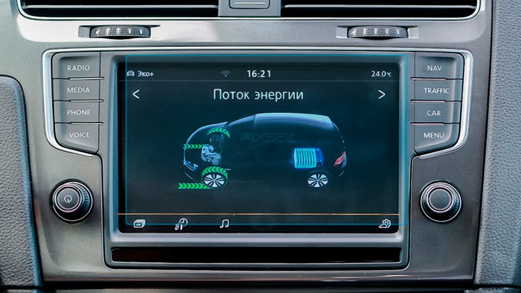 Ochronne szkło Pixsel na monitor VOLKSWAGEN E-GOLF - 8“ 2017 - 2020