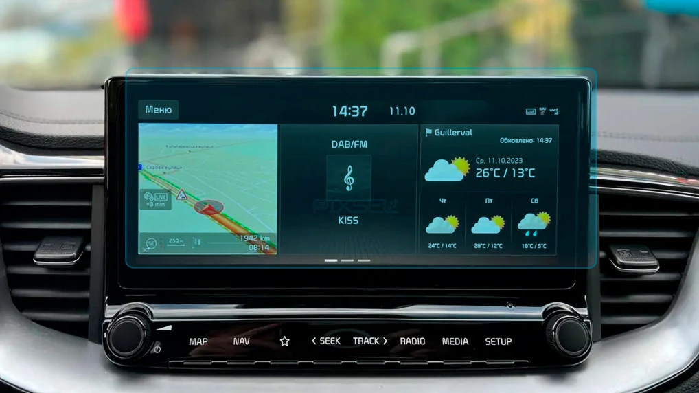 Ochronne szkło Pixsel na monitor KIA PROCEED - 10.9“ 2019 -