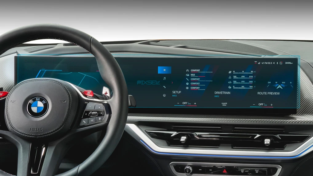 Ochronne szkło Pixsel na deskę rozdzielczą BMW XM - 30.1“ 2023 - (G09)