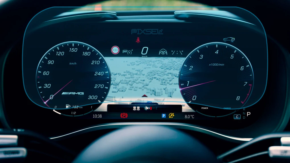 Защитное стекло Pixsel на приборную панель MERCEDES BENZ SL-CLASS - 13.5“ 2022 -