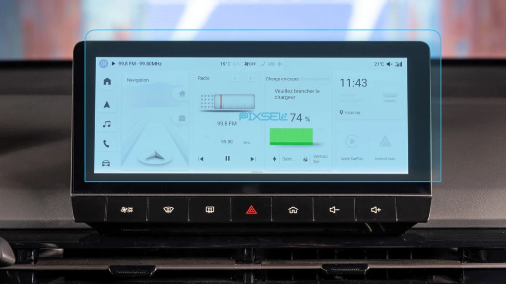 Защитное стекло Pixsel на монитор MG 4 EV (MULAN) - 11“ 2023 -