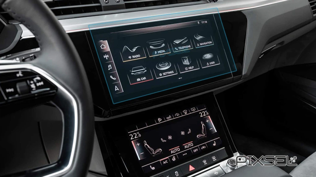 Ochronne szkło Pixsel na monitor AUDI E-TRON - 11.3“ 2018 - 2022