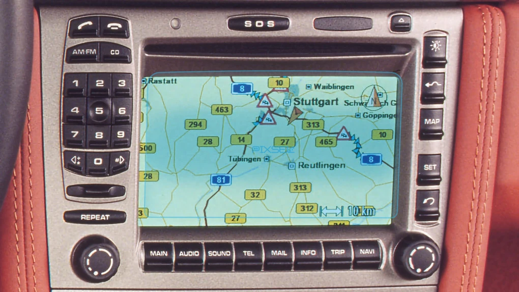Защитное стекло Pixsel на монитор PORSCHE 911 - 5.6“ 2006 - 2008