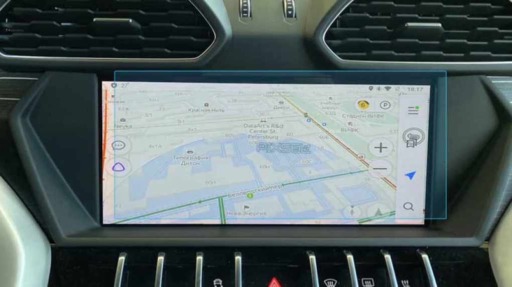 Ochronne szkło Pixsel na monitor LAMBORGHINI URUS - 10.1“ 2018 - 2023
