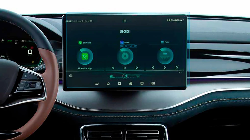 Ochronne szkło Pixsel na monitor BYD TANG EV - 16.2“ 2022 -