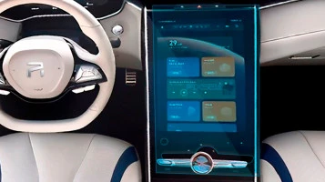 Защитное стекло Pixsel на монитор ROEWE Marvel R - 19.6“ 2021 -