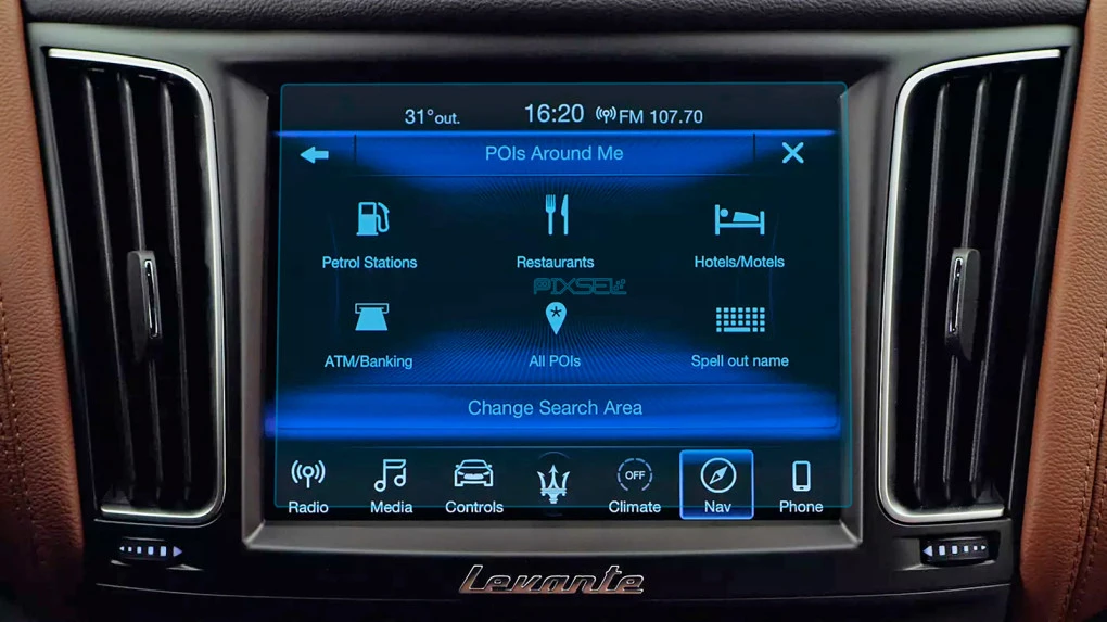 Защитное стекло Pixsel на монитор MASERATI LEVANTE - 8.2“ 2016 - 2020