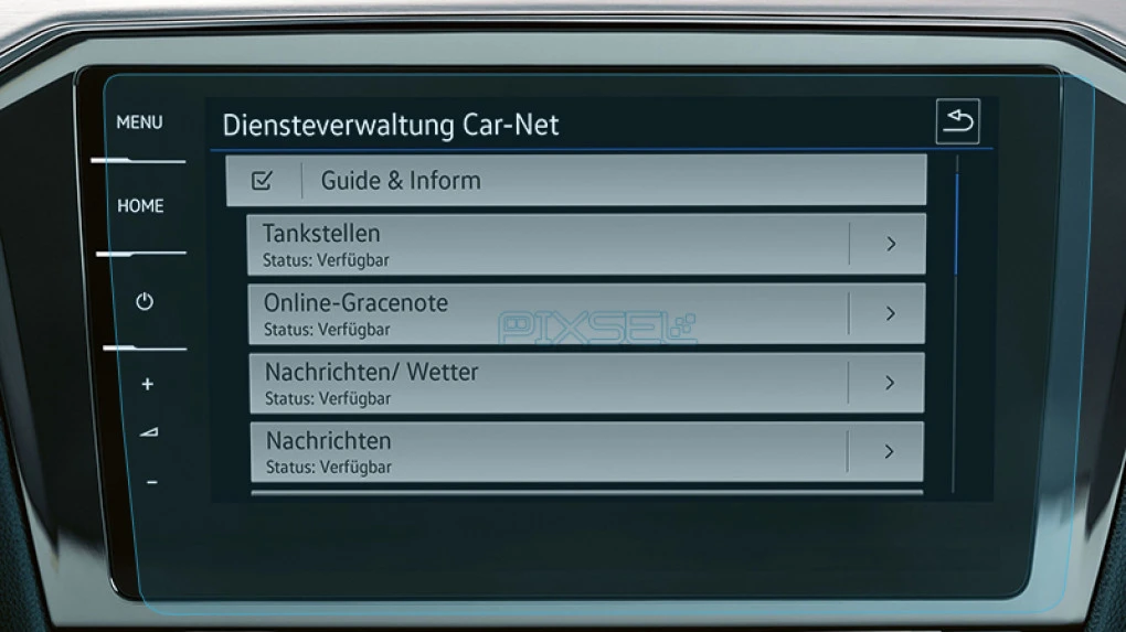 Захисне скло Pixsel на монітор VOLKSWAGEN PASSAT - 11.4“ 2015 - 2019 (B8)