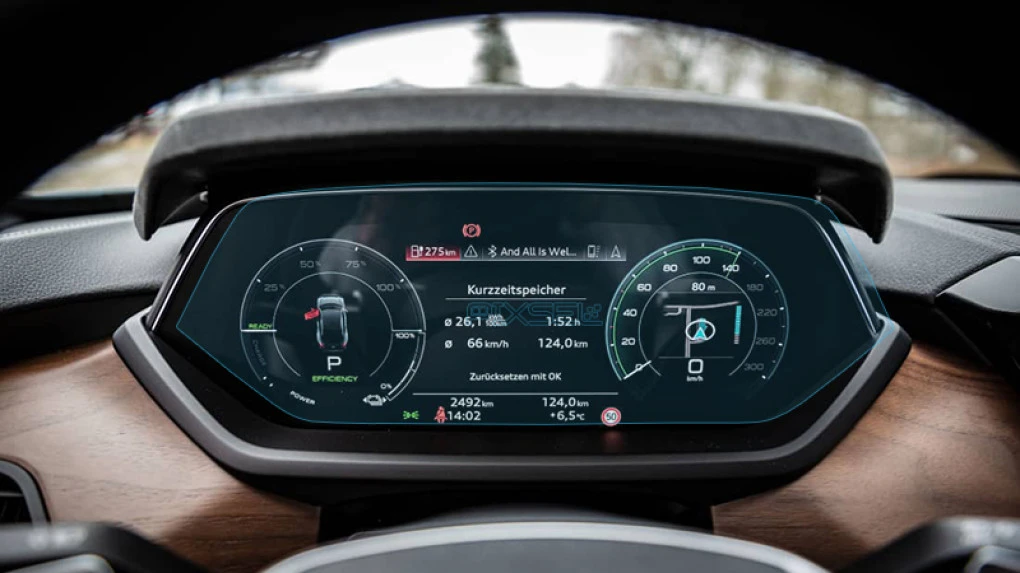 Ochronne szkło Pixsel na deskę rozdzielczą AUDI E-TRON GT - 14.4“ 2021 - 2024