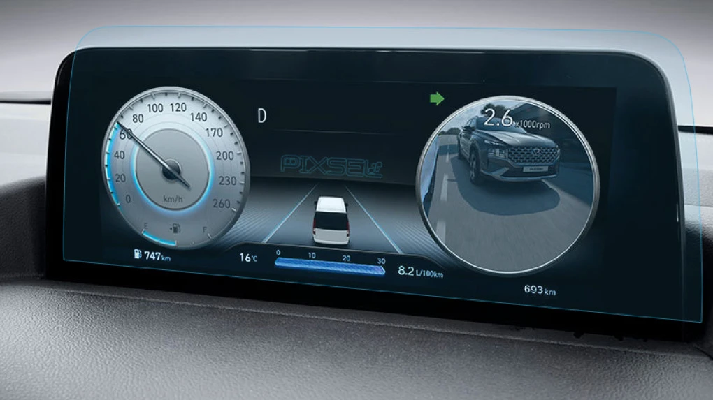 Ochronne szkło Pixsel na deskę rozdzielczą HYUNDAI STARIA - 13“ 2021 -