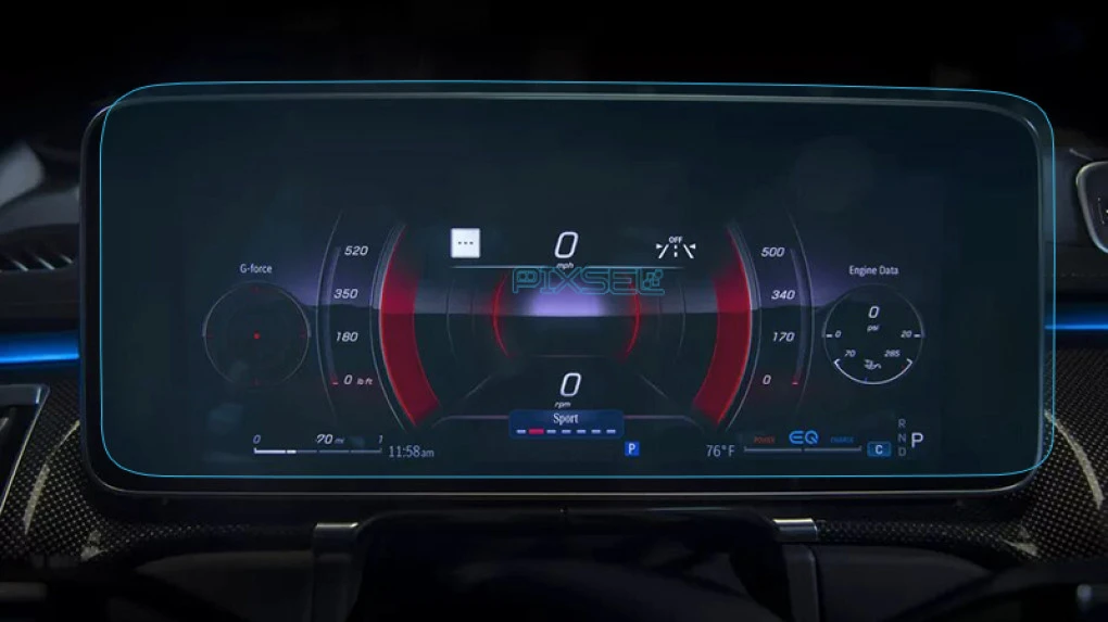 Ochronne szkło Pixsel na deskę rozdzielczą MERCEDES BENZ S-CLASS - 15.4“ 2020 -