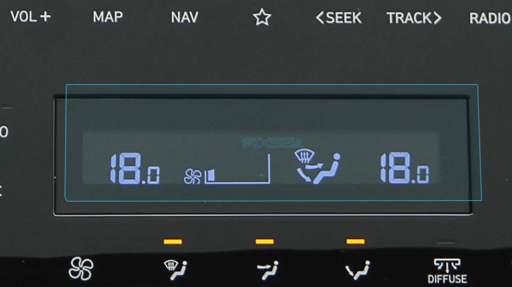 Ochronne szkło Pixsel na panel klimatyzacji HYUNDAI TUCSON - 4.9“ 2020 - 2023