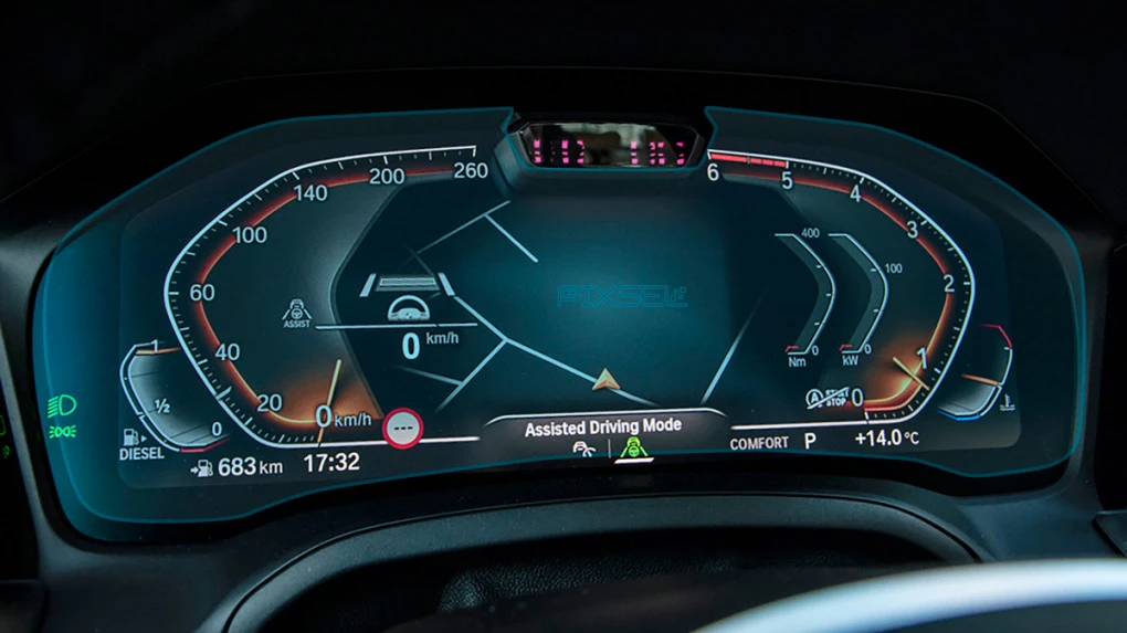 Ochronne szkło Pixsel na  deskę rozdzielczą z kamerą BMW 3 / M3 - 14“ 2019 - 2022 (G20, G21, G80)