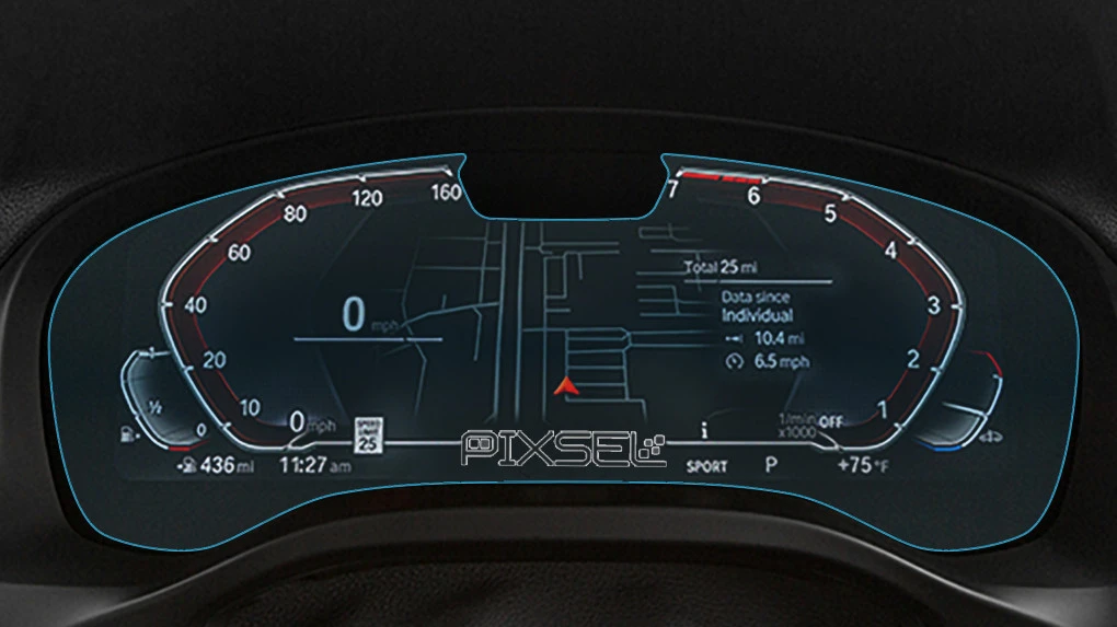 Ochronne szkło Pixsel na  deskę rozdzielczą z kamerą BMW X3 - 14.3“ 2018 - 2021 (G01)