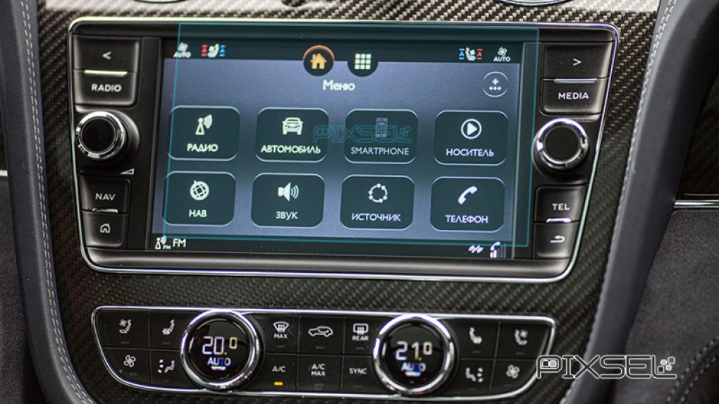 Защитное стекло Pixsel на монитор BENTLEY BENTAYGA - 7.9“ 2016 - 2020