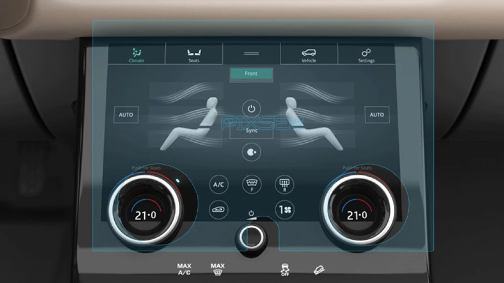 Ochronne szkło Pixsel na panel klimatyzacji LAND ROVER RANGE ROVER VELAR - 11.9“ 2020 - 2023