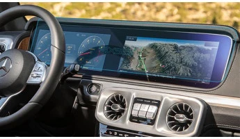 Ochronne szkło Pixsel na deskę rozdzielczą MERCEDES BENZ G-CLASS - 28.5“ 2019 - 2024