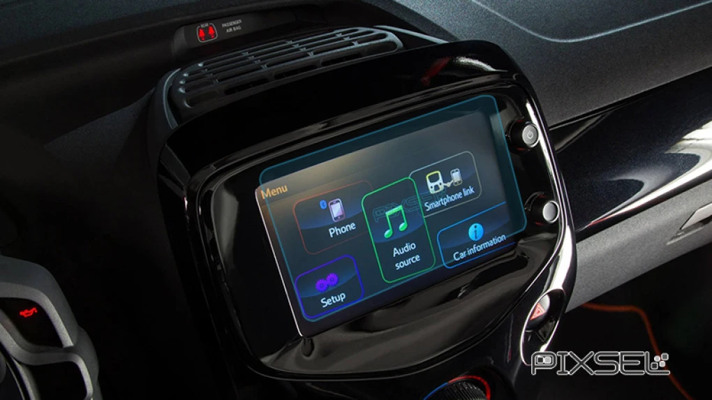 Защитное стекло Pixsel на монитор PEUGEOT 108 - 6.9“ 2014 - 2021