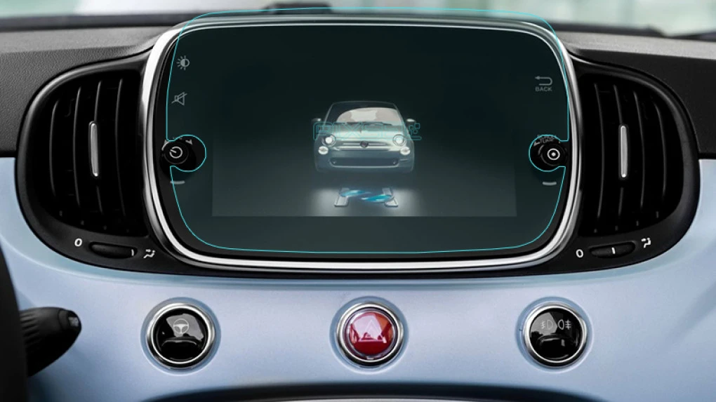 Ochronne szkło Pixsel na monitor FIAT 500 - 9.6“ 2017 - (312)