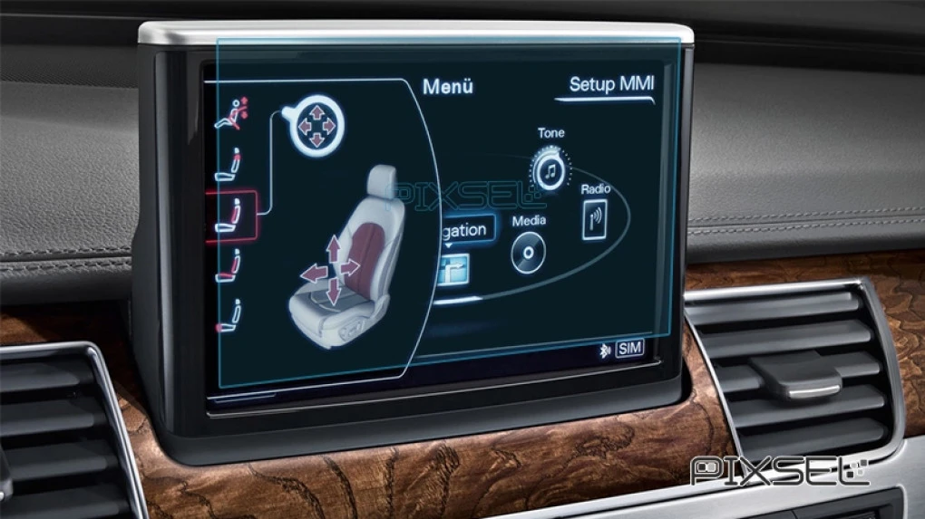 Ochronne szkło Pixsel na monitor AUDI A8 / S8 - 7.7“ 2010 - 2013