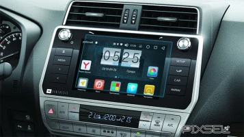 Защитное стекло Pixsel на монитор TOYOTA PRADO - 8“ 2018 - 2019