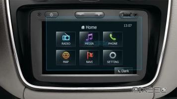 Защитное стекло Pixsel на монитор RENAULT DUSTER - 6.9“ 2015 - 2017