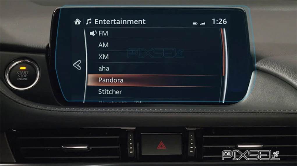 Защитное стекло Pixsel на монитор MAZDA 6 - 9.8“ 2018 - 2023