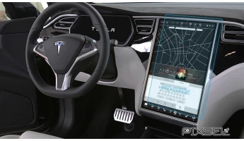 Защитное стекло Pixsel на монитор TESLA MODEL S - 16.8“ 2012 - 2015