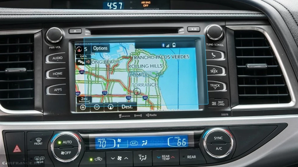 Защитное стекло Pixsel на монитор TOYOTA HIGHLANDER - 8“ 2014 - 2016