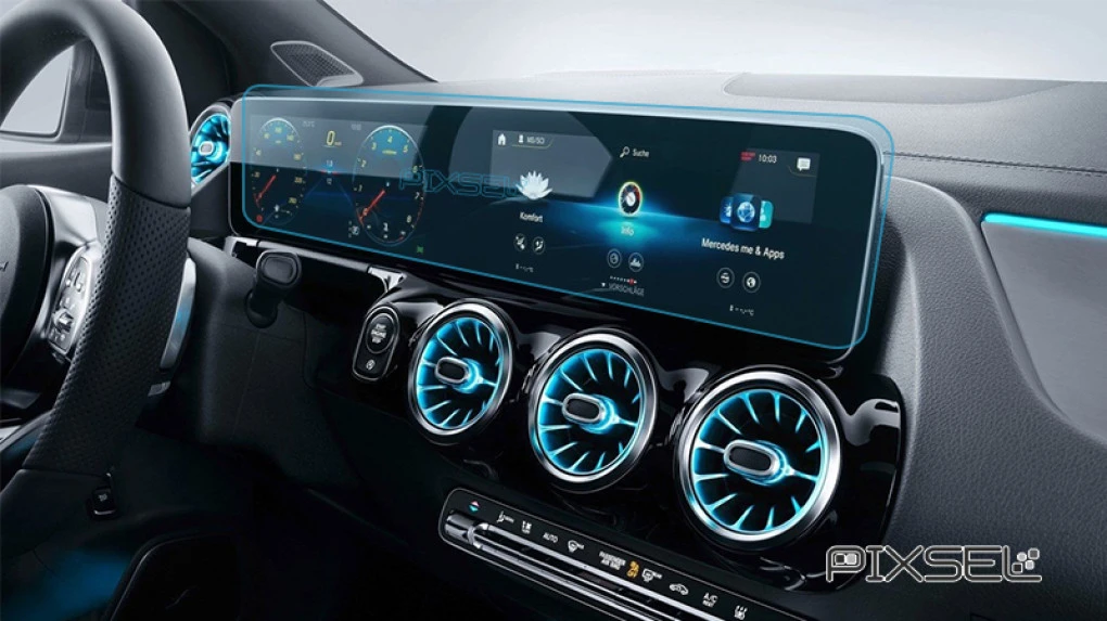 Ochronne szkło Pixsel na deskę rozdzielczą MERCEDES BENZ B-CLASS - 24.7“ 2018 -
