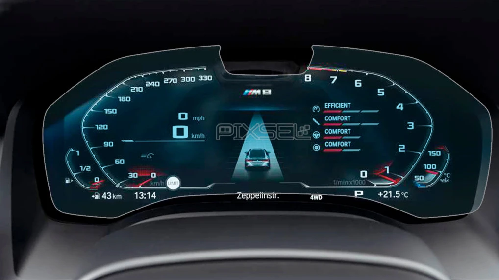 Ochronne szkło Pixsel na  deskę rozdzielczą z kamerą BMW 8 / M8 - 13.9“ 2018 - (G14, G15, G16 / F91, F92, F93)
