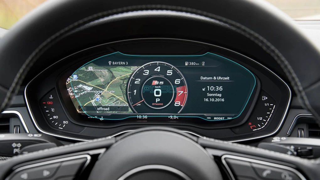 Защитное стекло Pixsel на приборную панель AUDI A5 / S5 / RS5 - 12“ 2017 - 2020