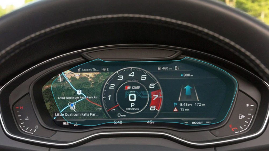Защитное стекло Pixsel на приборную панель AUDI A4 / S4 / RS4 - 12“ 2015 - 2018