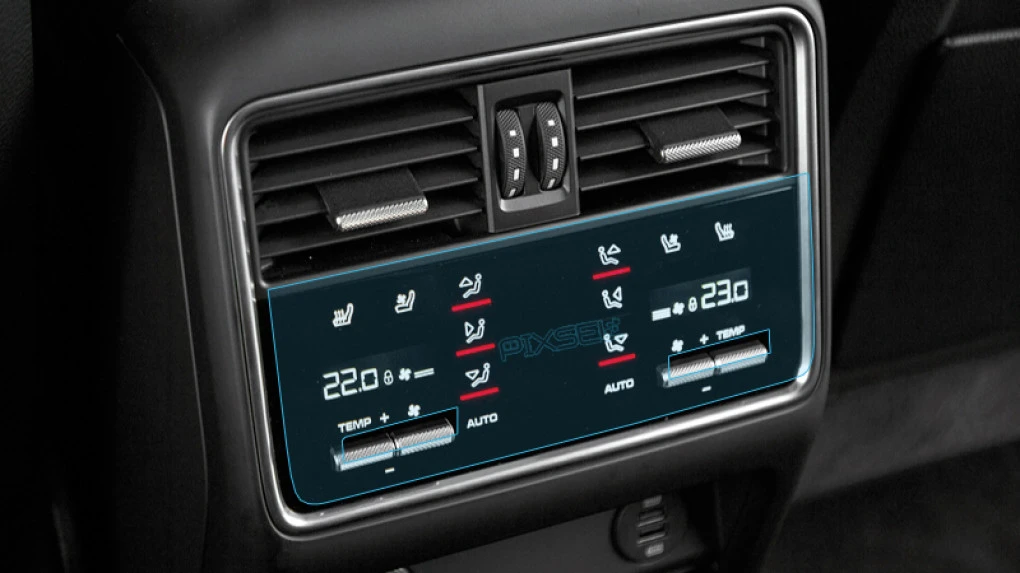 Ochronne szkło Pixsel na panel klimatyzacji tylnej PORSCHE CAYENNE - 8.6“ 2018 - 2022
