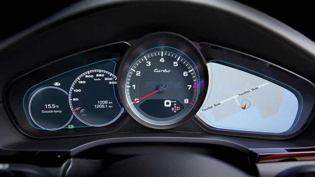 Ochronne szkło Pixsel na deskę rozdzielczą PORSCHE CAYENNE - 17.4“ 2017 - 2018
