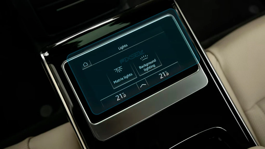 Ochronne szkło Pixsel na panel klimatyzacji tylnej AUDI A8 / S8 - 7.3“ 2023 -