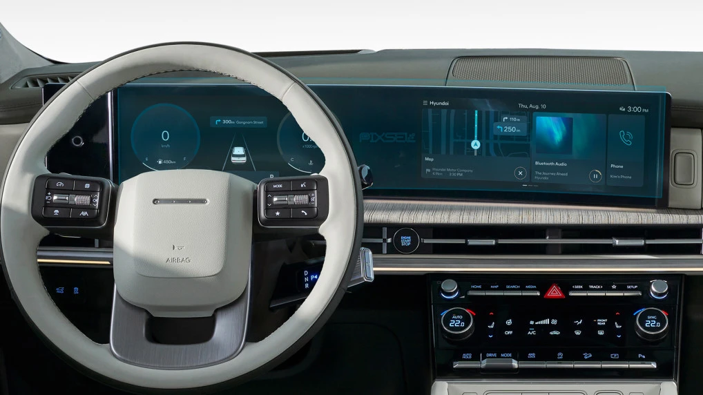 Ochronne szkło Pixsel na deskę rozdzielczą HYUNDAI SANTA FE - 27.4“ 2024 -