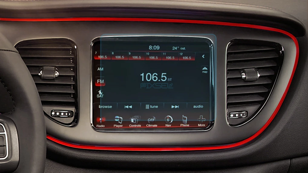 Защитное стекло Pixsel на монитор DODGE DART - 8.2“ 2013 - 2016