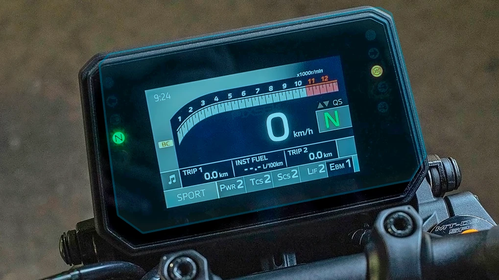 Ochronne szkło Pixsel na moto prędkościomierz YAMAHA MT-09SP 2024 - 7.9“