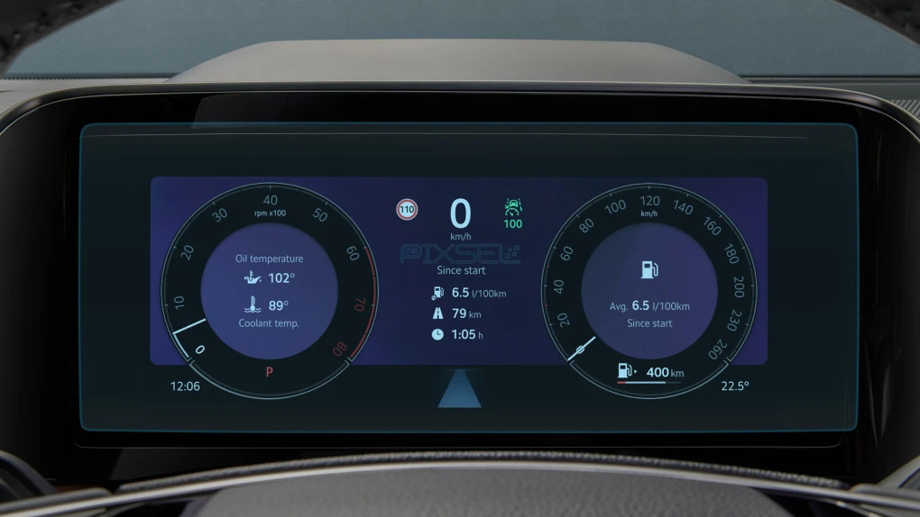 Ochronne szkło Pixsel na deskę rozdzielczą SKODA KODIAQ - 13“ 2017 - 2024