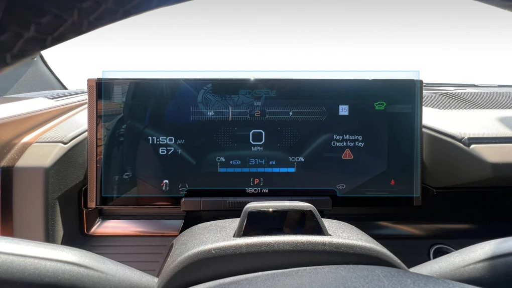 Ochronne szkło Pixsel na deskę rozdzielczą HUMMER EV - 14.7“ 2022 -