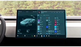 Ochronne szkło Pixsel na monitor TESLA CYBERTRUCK - 19.3“ 2024 -