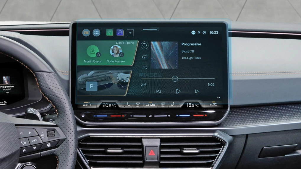 Защитное стекло Pixsel на монитор CUPRA LEON - 14“ 2024 -