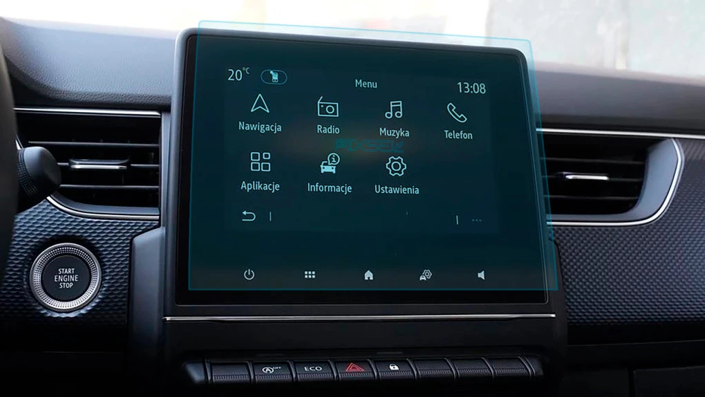 Захисне скло Pixsel на монітор RENAULT ARKANA - 9.6“ 2024 -