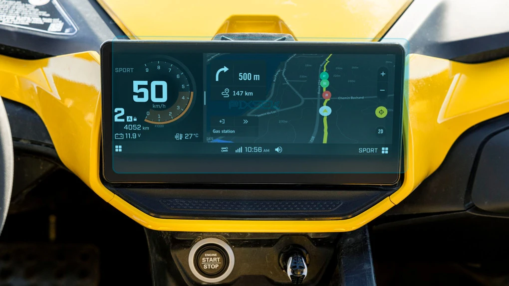 Защитное стекло Pixsel на монитор BRP CAN-AM MAVERICK R 2024 + 10.25“