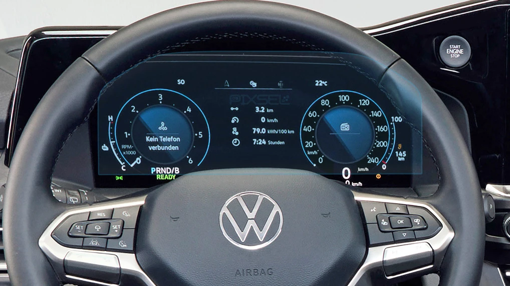 Защитное стекло Pixsel на приборную панель VOLKSWAGEN CARAVELLE - 12.3“ 2025 -