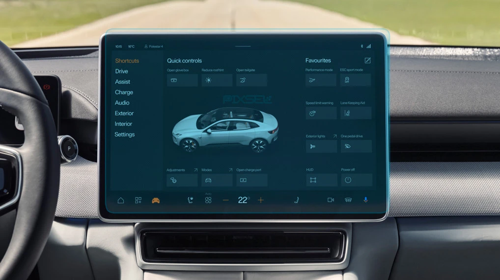 Protective glass Pixsel for monitor POLESTAR 4 - 16.6“ 2023 -